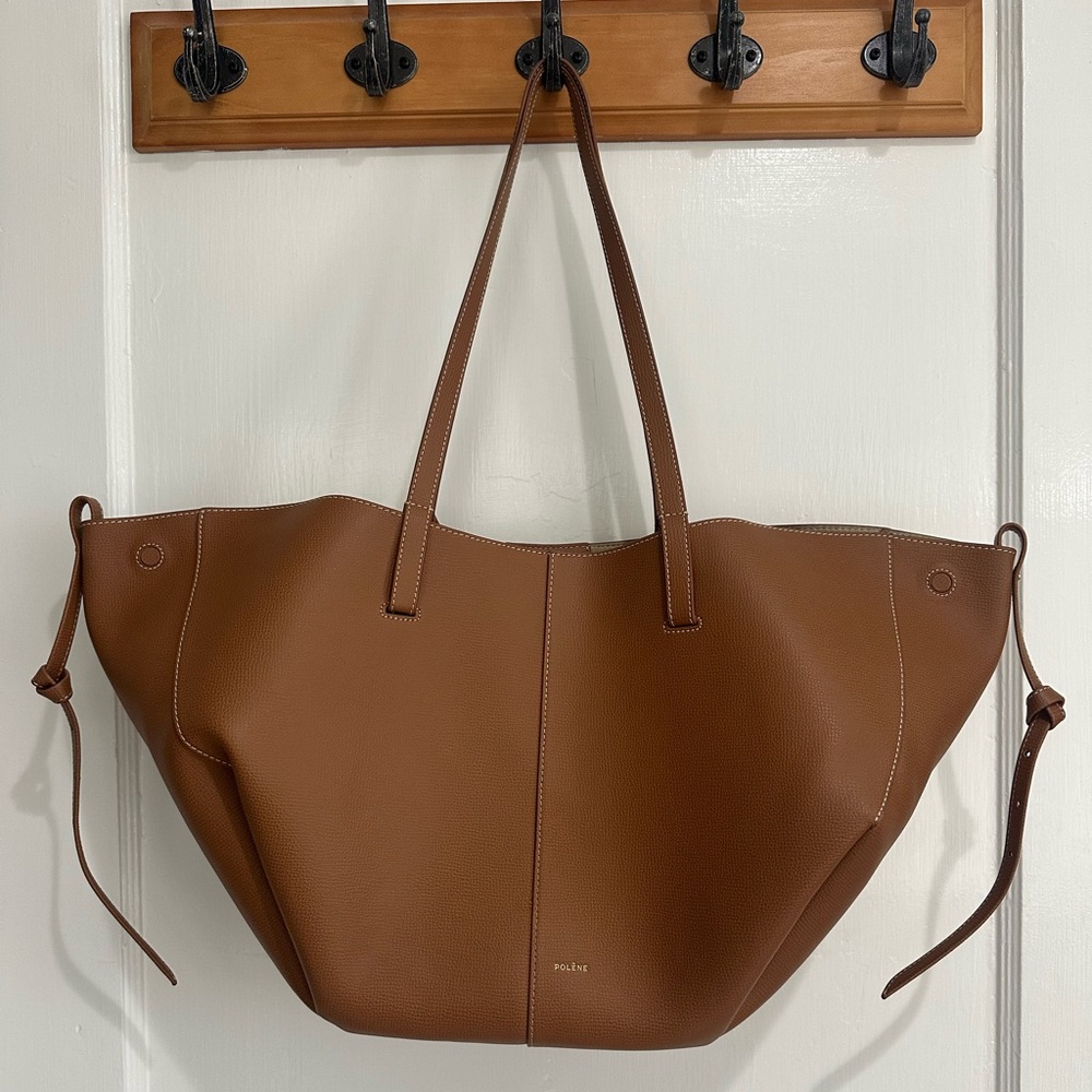 Polene Cyme Bag in Textured Camel